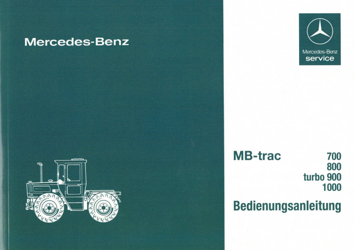 Betriebsanleitung MB-trac 440 441 700 800 900 turbo 1000 - 30 400 51 25 - 304001021