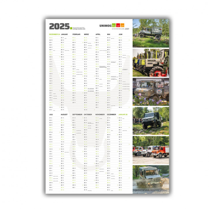 Unimog Wandkalender 2025